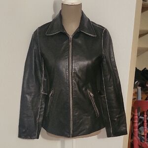 Levi's Women's Black Leather Jacket